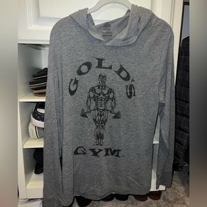 Gold’s gym long sleeve workout hoodie